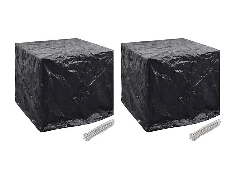 Housse de réservoir d'eau de jardin 2pcs 8 ?illet 116x100x120cm