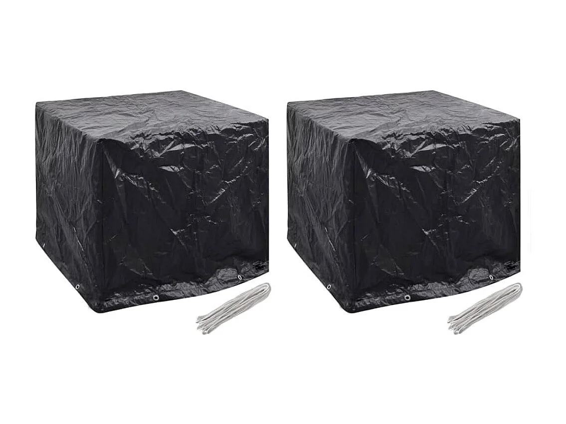 Housse de réservoir d'eau de jardin 2pcs 8 ?illet 116x100x120cm