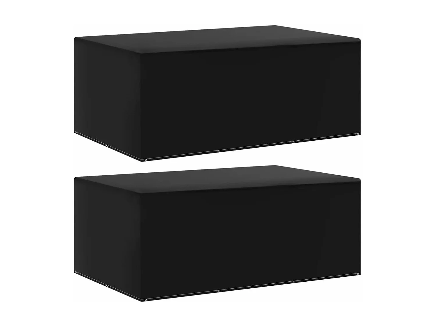 Housses de salon de jardin 2 pcs 7 ?illets 225x143x90 cm