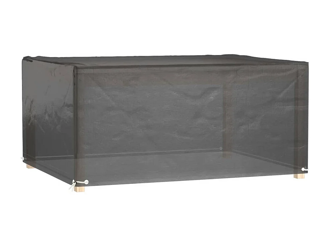Capa para móveis de jardim 8 ilhós 180x135x80 cm retangular