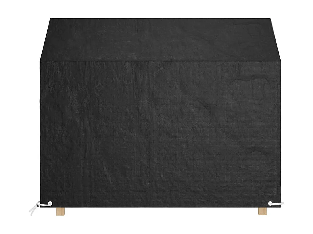 Housses de banc de jardin 2 pcs 8 ?illets 160x70x70/88 cm PE