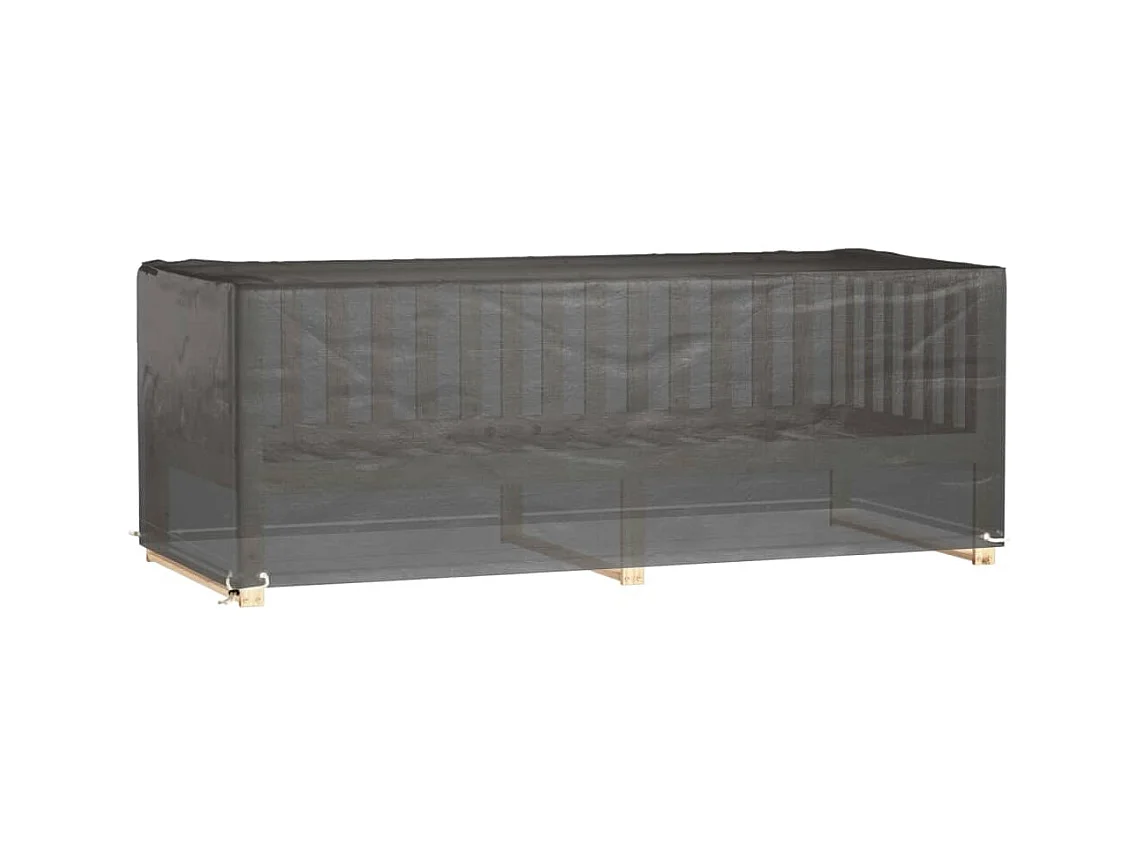 Gartenmöbel-Abdeckung 8 Ösen 192x82x65 cm rechteckig