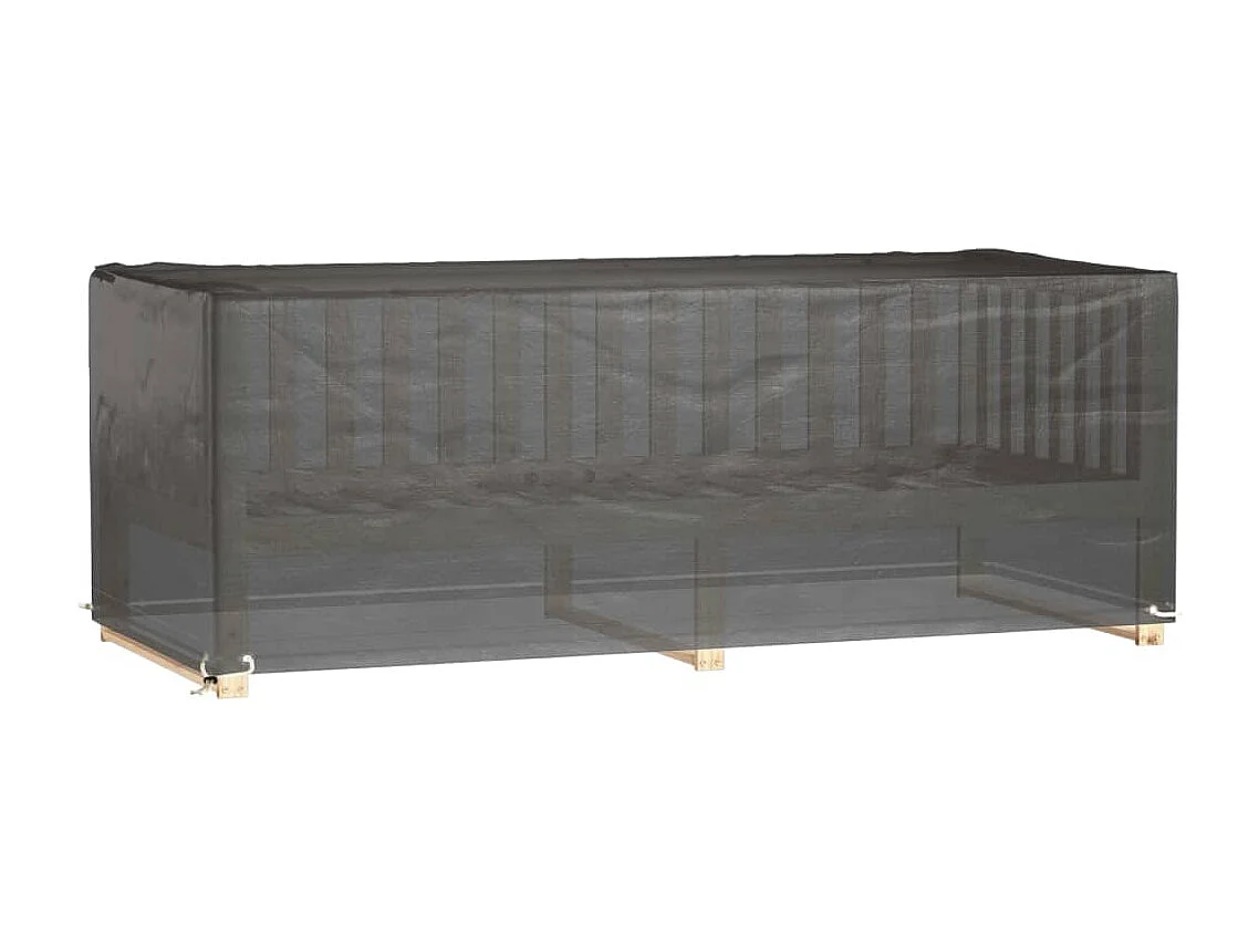 Copertura per mobili da giardino 8 occhielli 192x82x65 cm rettangolare