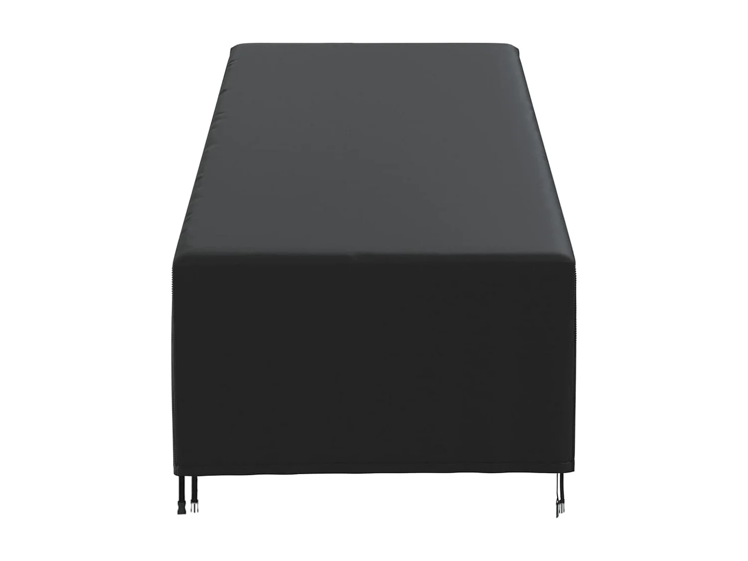 Housse de chaise longue noir 195x76x40/80 cm oxford 420D