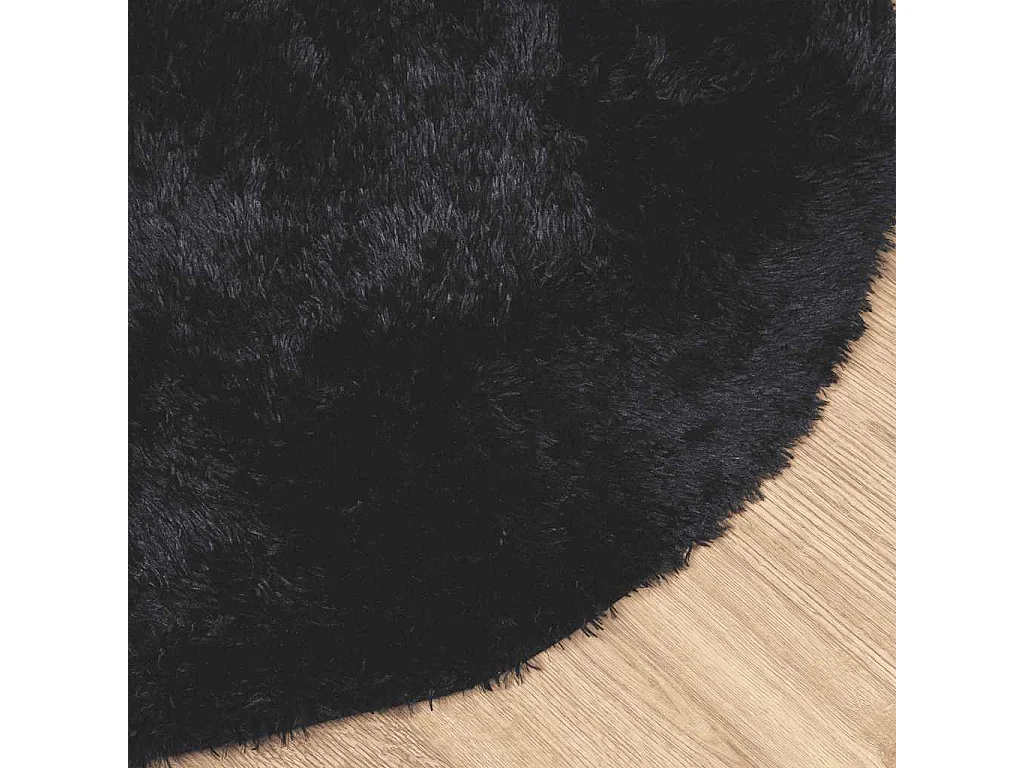 Tappeto NAVARRA nero shaggy a pelo lungo 240x240 cm poliestere