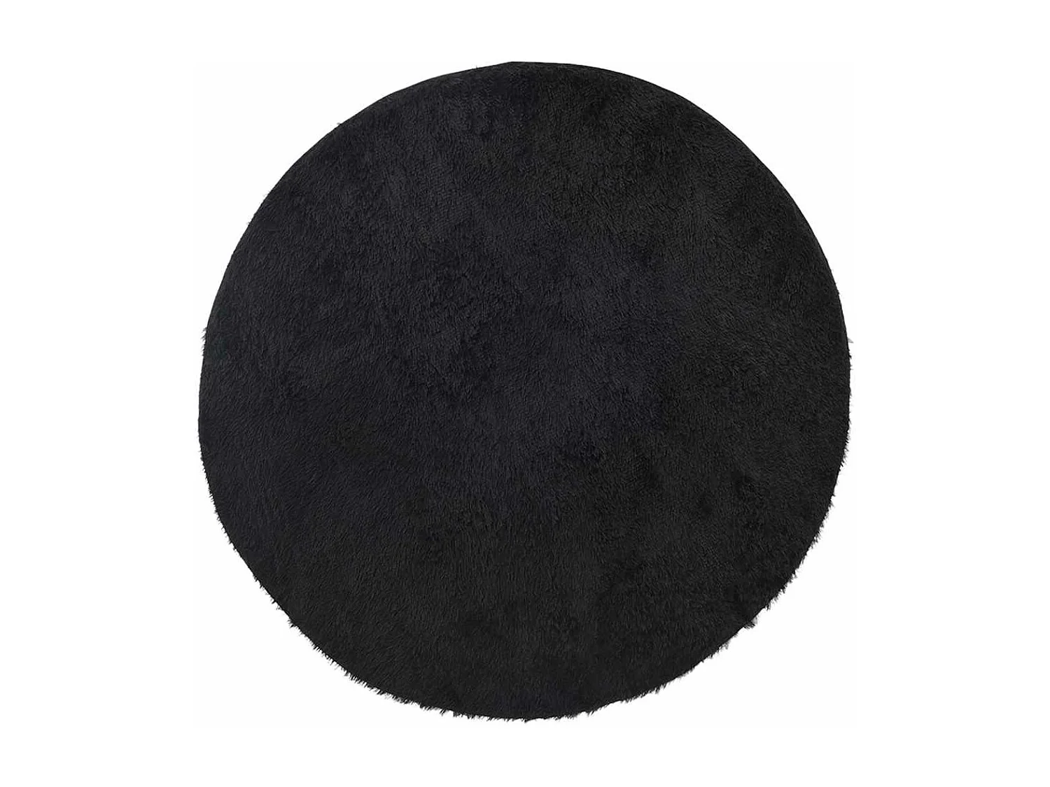 Tappeto NAVARRA nero shaggy a pelo lungo 120x120 cm poliestere
