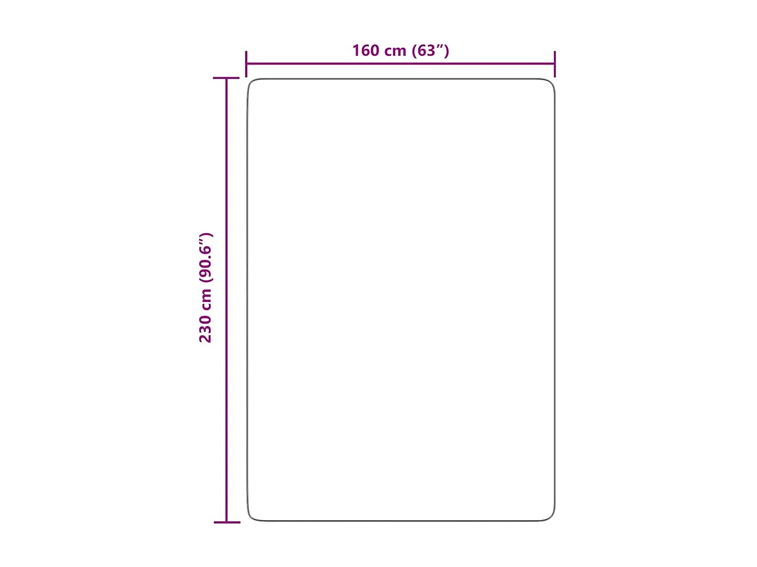 Tapis shaggy à poils longs NAVARRA gris clair 160x230 cm