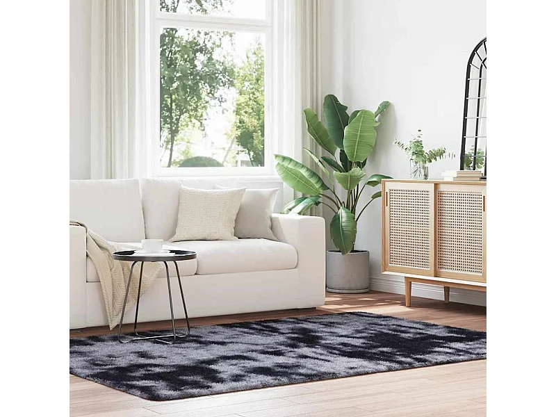 Tapis Shaggy à poils longs NAVARRA gris foncé 160x230 cm