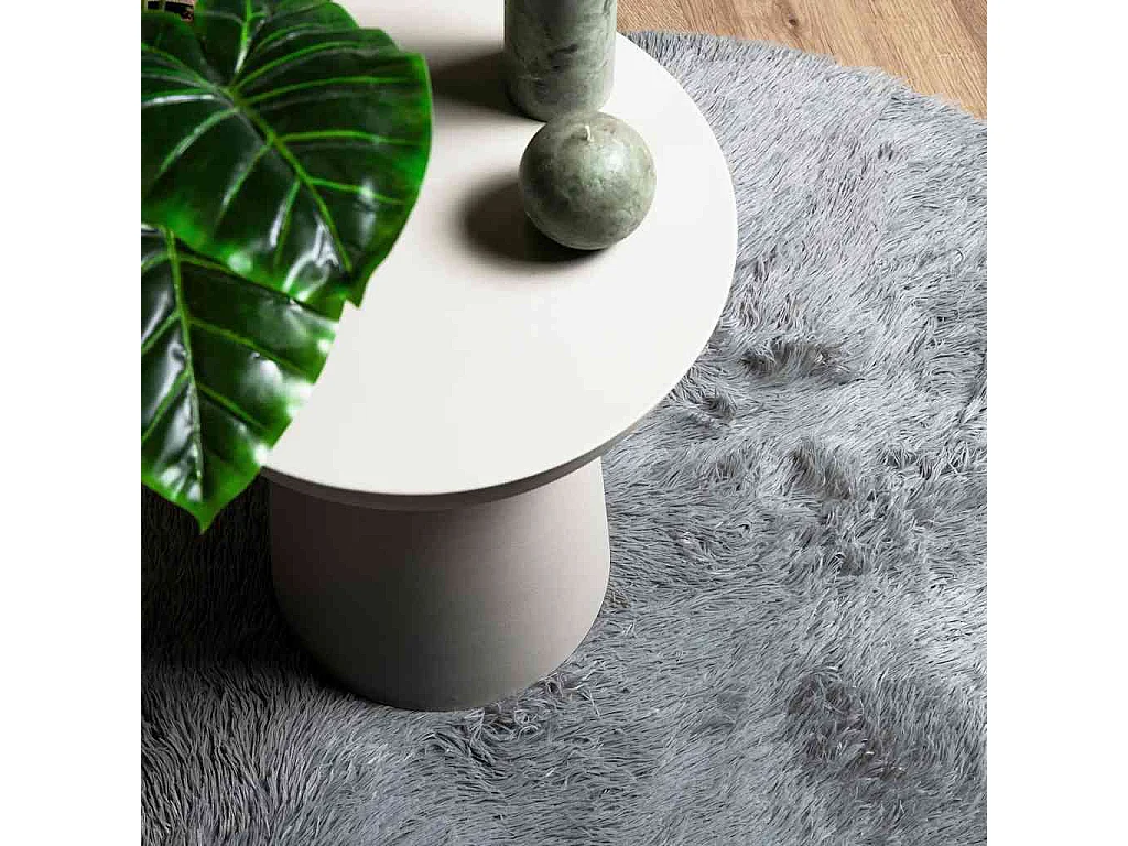 NAVARRA zilvergrijs langpolig shaggy tapijt 300x200 cm