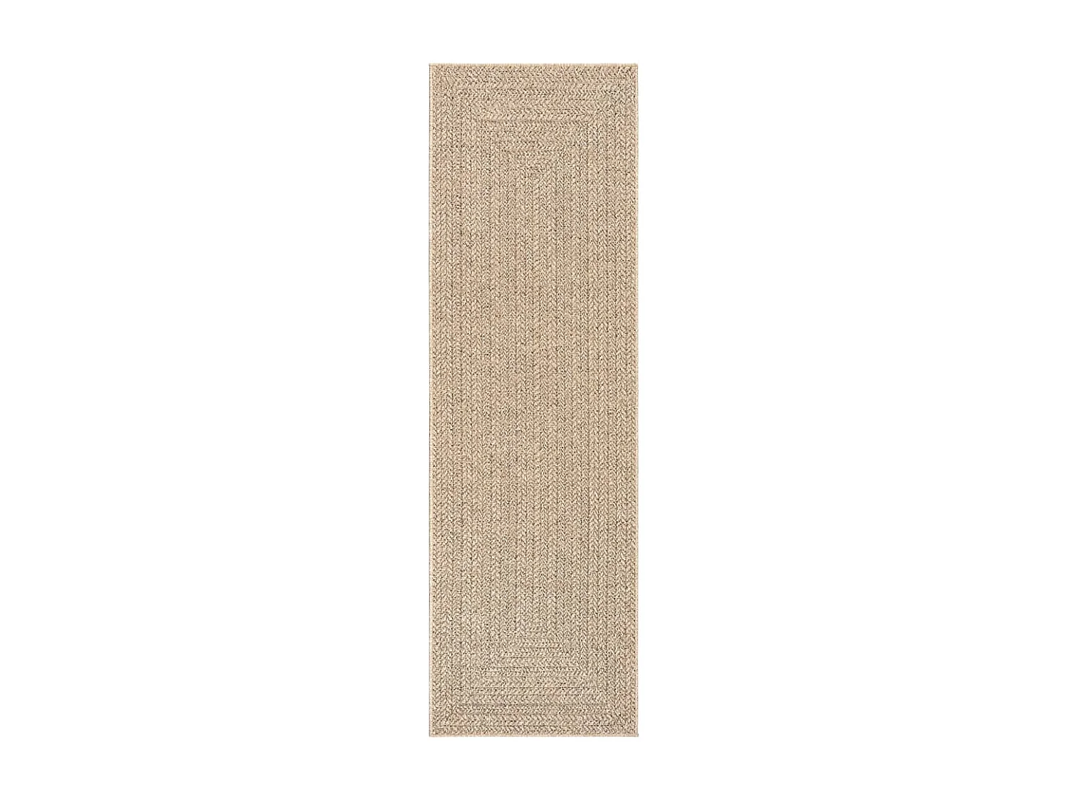 Tapis ZIZUR 80x250 cm aspect de jute intérieur et extérieur