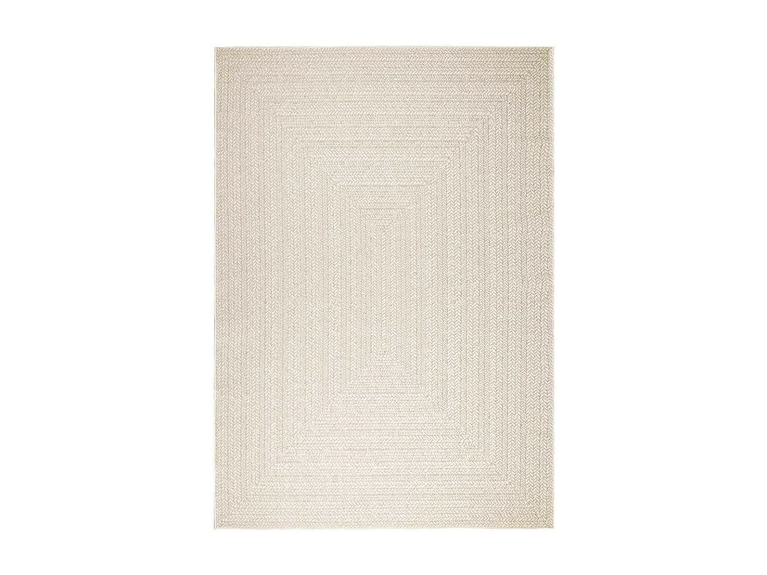 Tappeto ZIZUR crema 200x290 cm effetto juta interno esterno