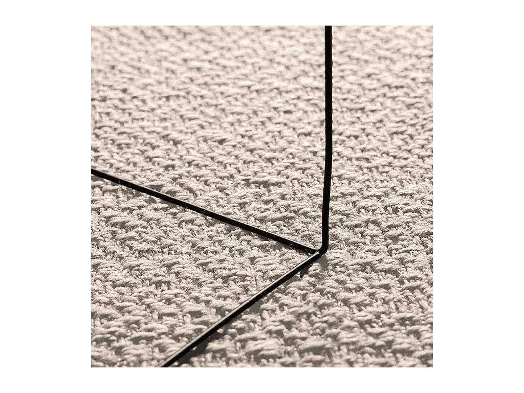 Tapis ZIZUR crème 200x290 cm aspect de jute intérieur extérieur