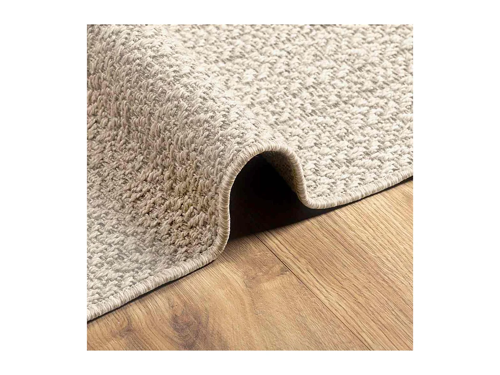 Tapis ZIZUR crème 200x290 cm aspect de jute intérieur extérieur