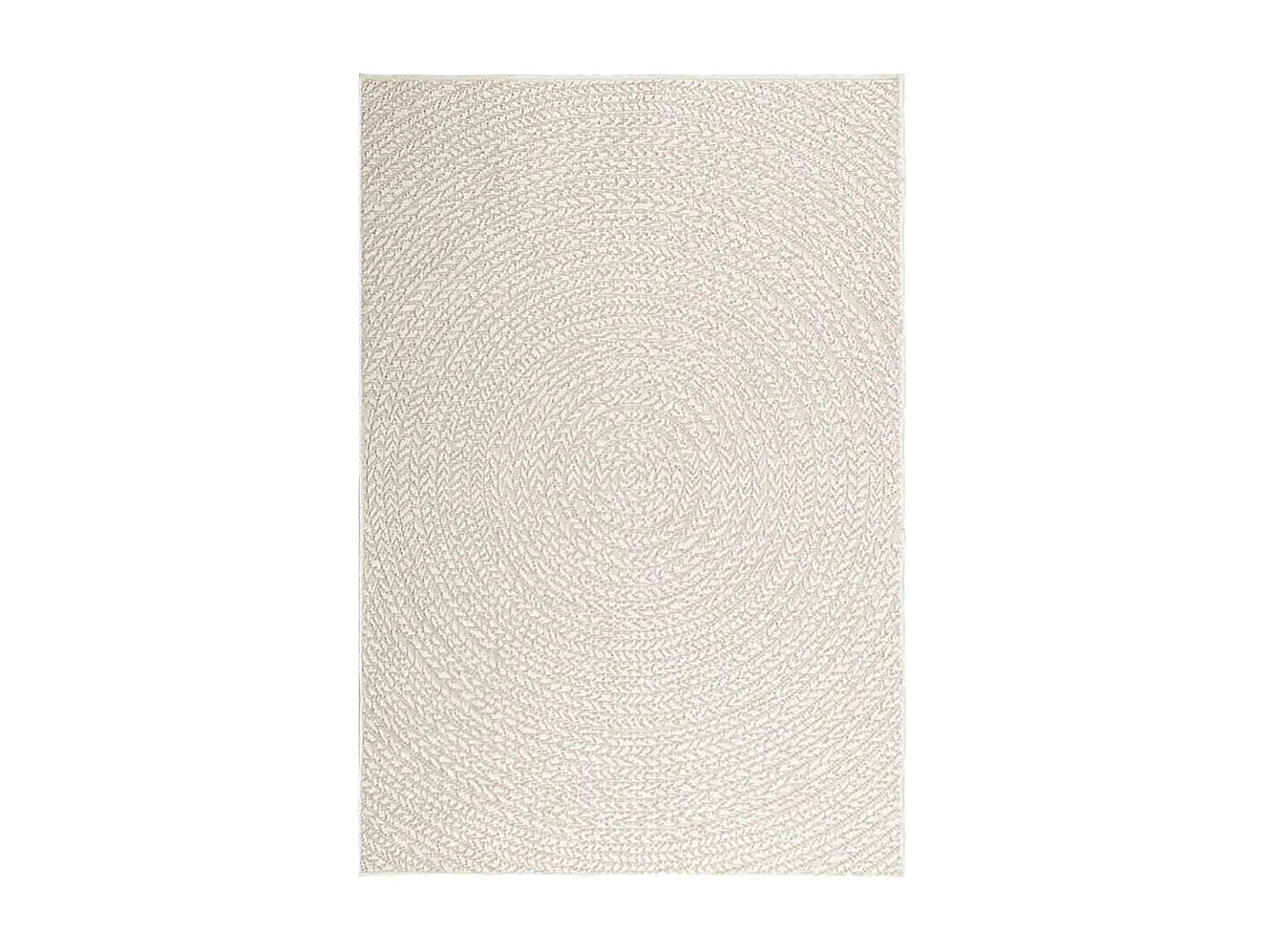 Tapis ZIZUR crème 120x170 cm aspect de jute intérieur extérieur