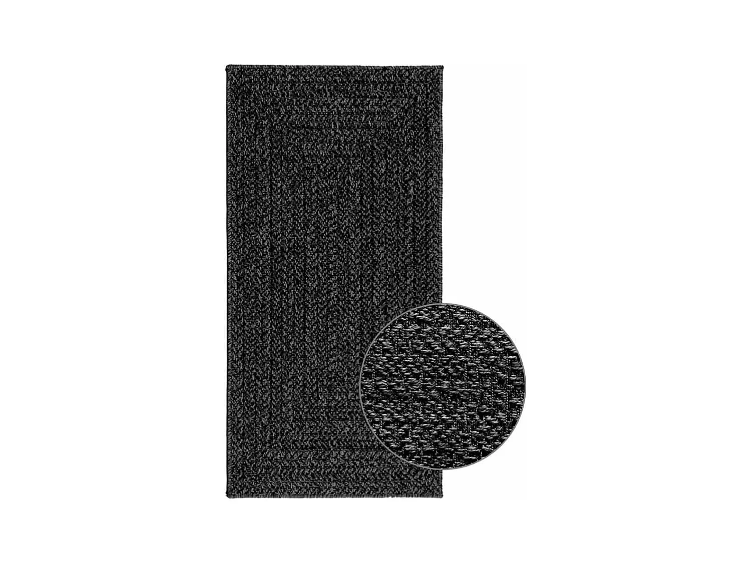 Tapis ZIZUR 60x110 cm aspect de jute intérieur extérieur
