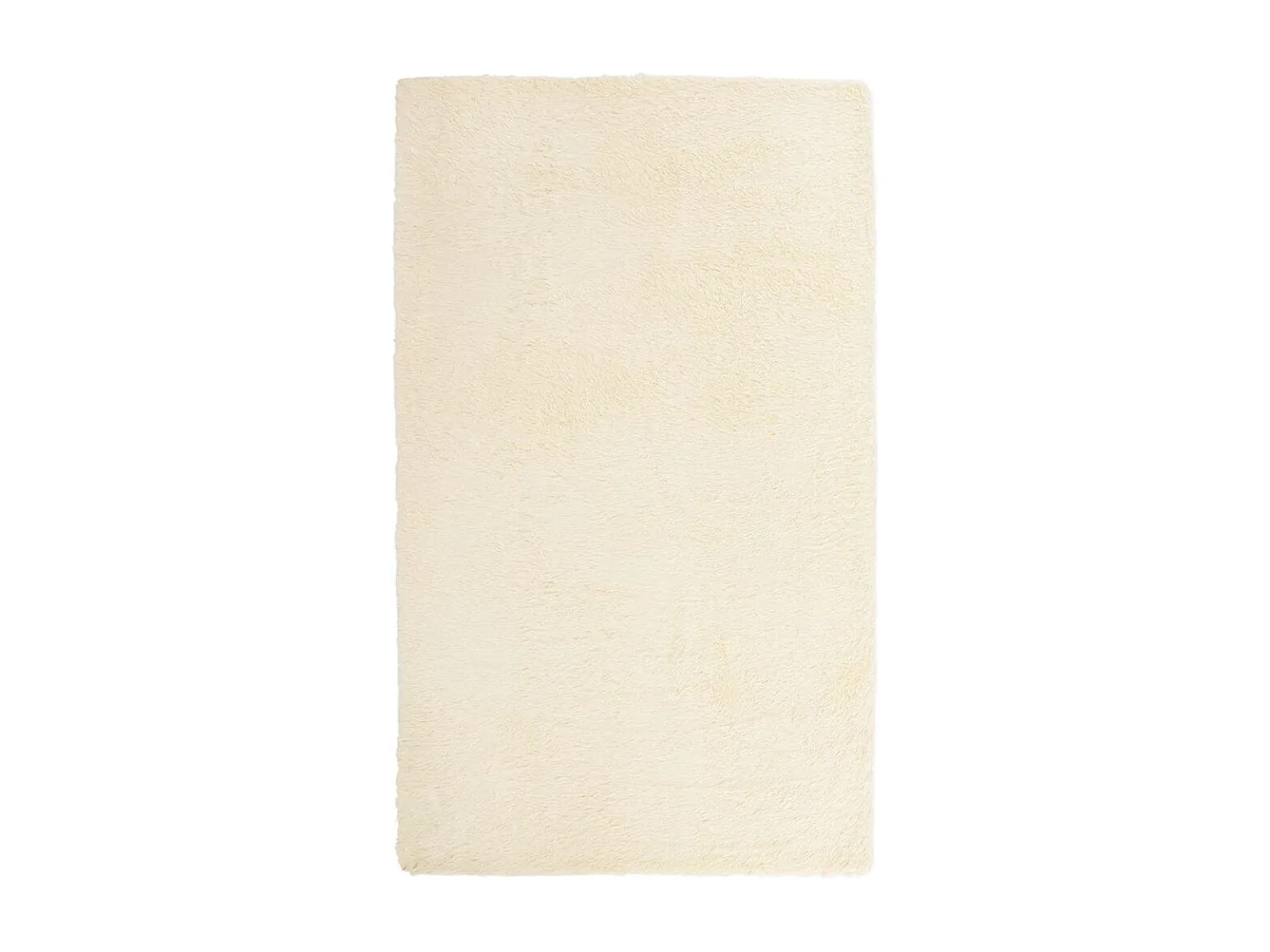 Tapis Shaggy à poils longs NAVARRA crème 60x100 cm polyester