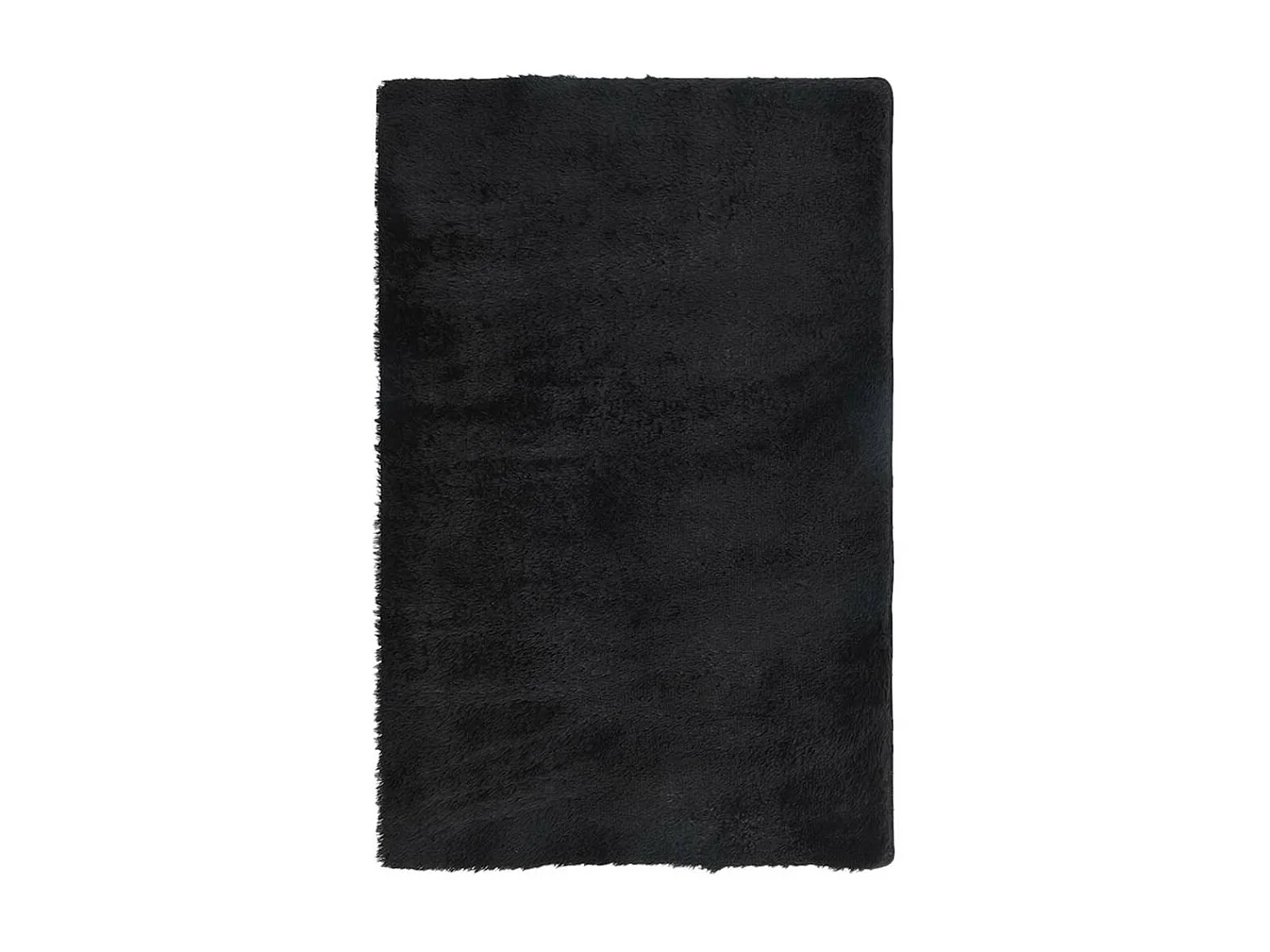 Tappeto shaggy a pelo lungo NAVARRA nero 130x200 cm poliestere