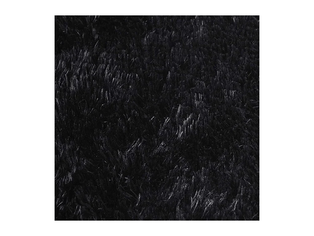 Tapis Shaggy à poils longs NAVARRA noir 130x200 cm polyester