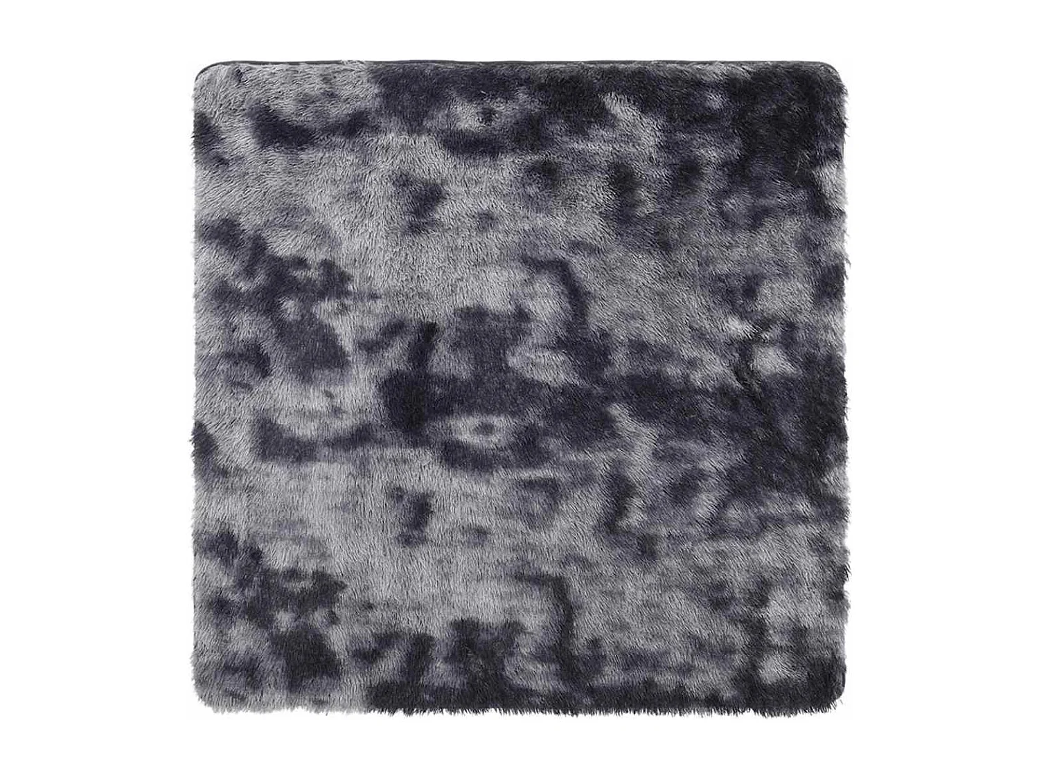 Tapis Shaggy à poils longs NAVARRA gris foncé 160x160 cm