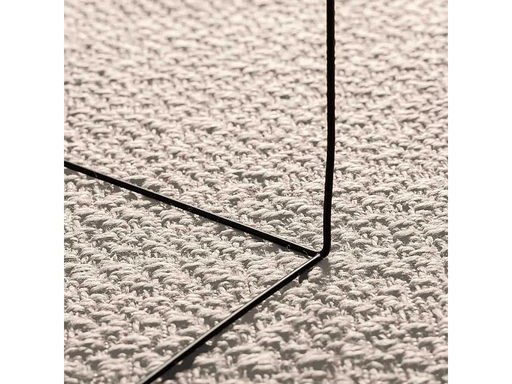 ZIZUR cremefarbener Teppich 240x340 cm Juteoptik Indoor Outdoor