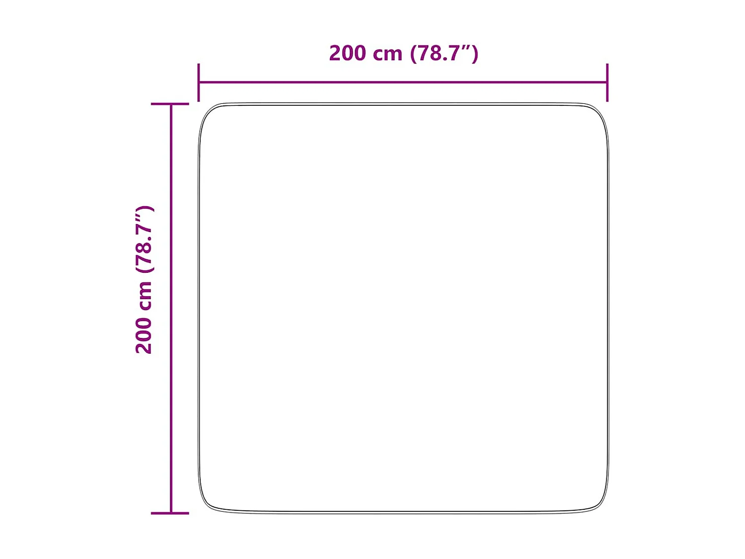 NAVARRA hellgrauer Hochflor Shaggy Teppich 200x200 cm