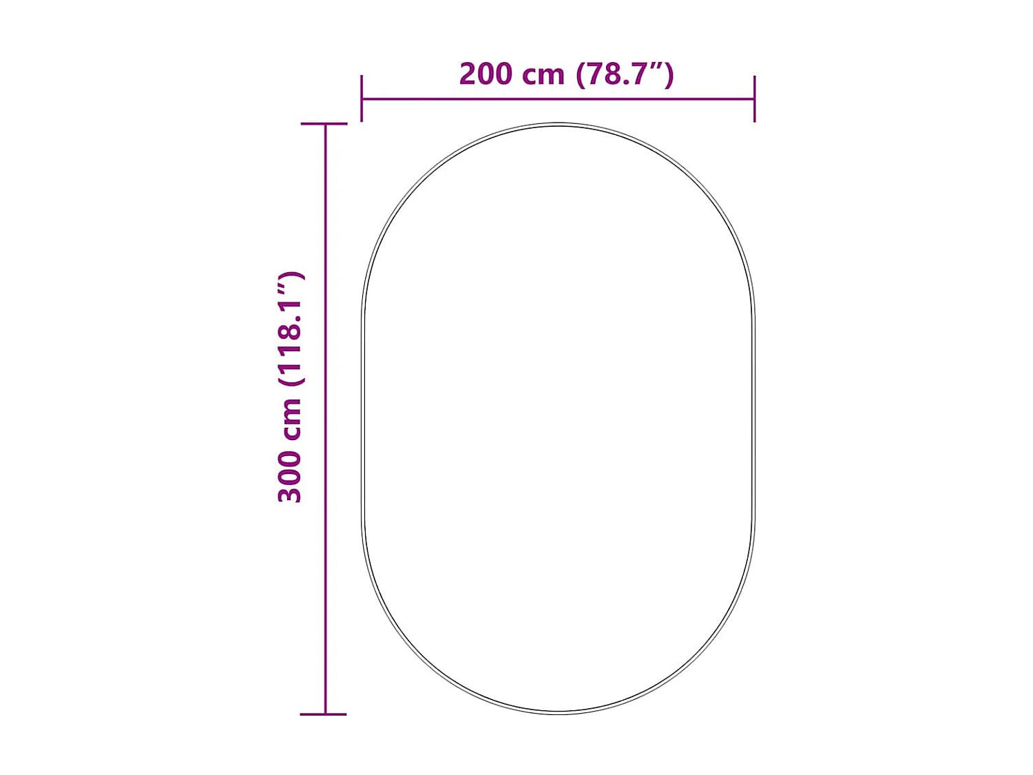 Tapis shaggy à poils longs NAVARRA bleu marine 300x200 cm