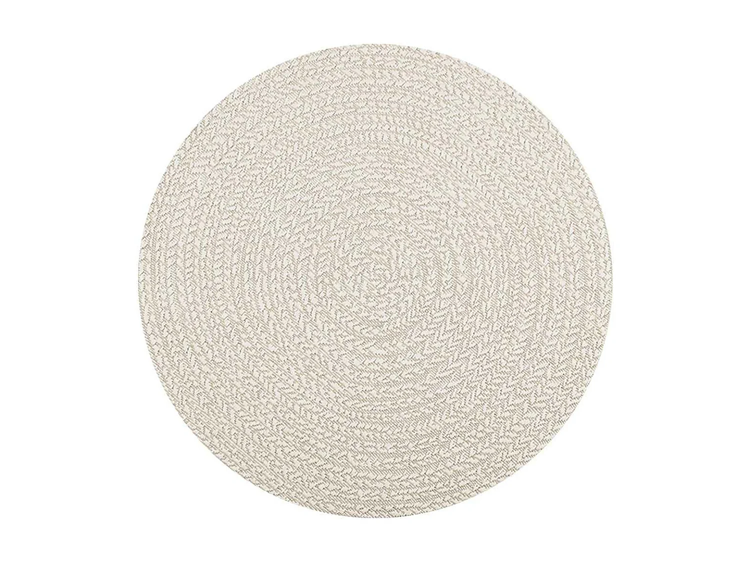 ¿Alfombra crema ZIZUR? Interior y exterior de aspecto yute de 120 cm.