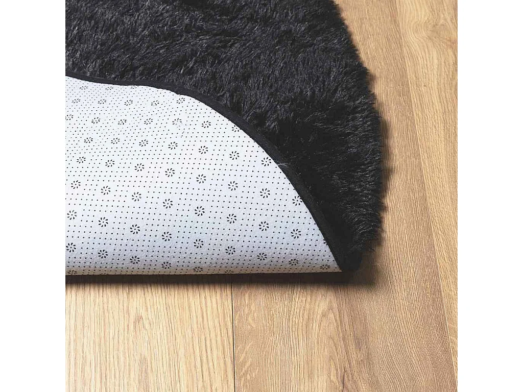 Tappeto NAVARRA nero shaggy a pelo lungo 200x200 cm poliestere