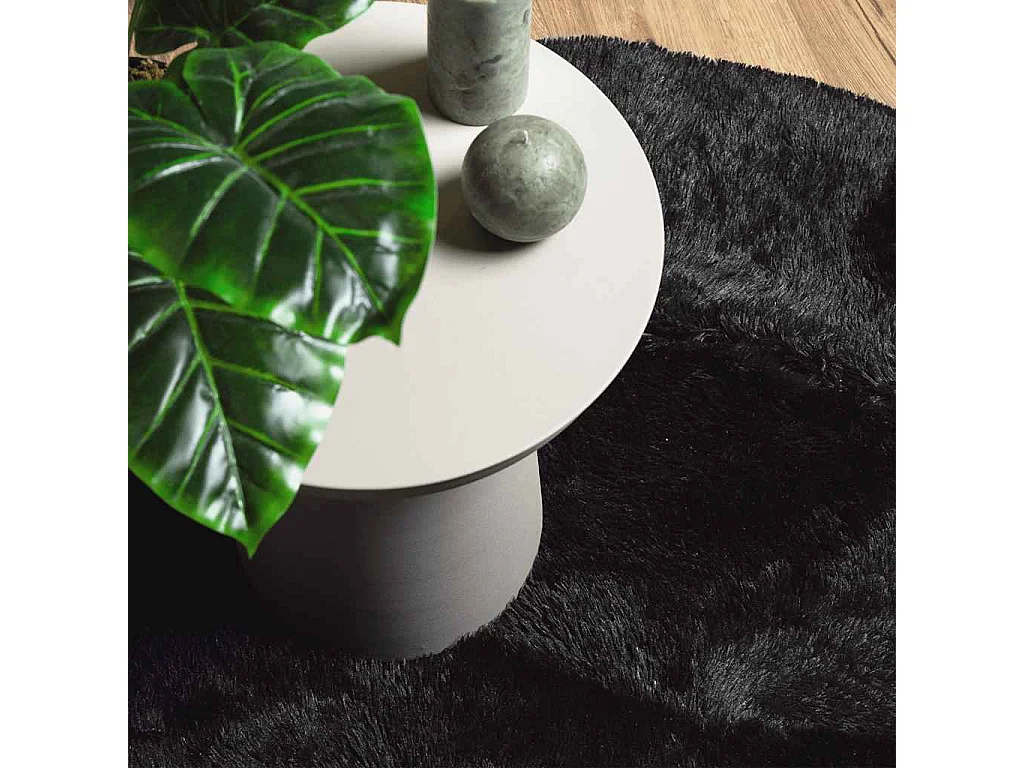 Tappeto NAVARRA nero shaggy a pelo lungo 200x200 cm poliestere