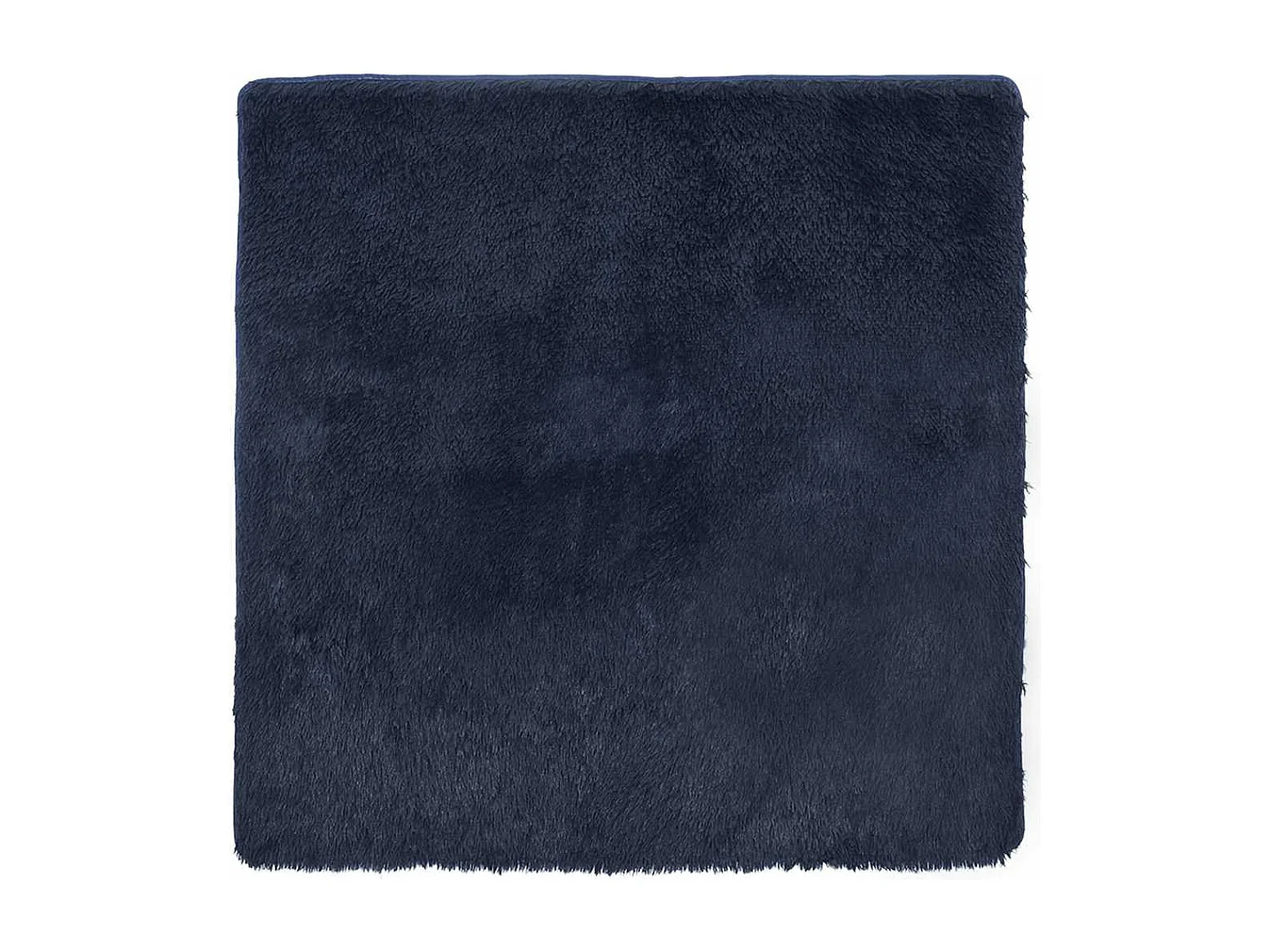 Tapis shaggy à poils longs NAVARRA bleu marine 240x240 cm