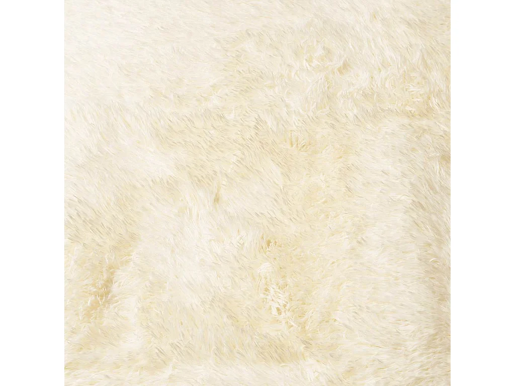Tapete NAVARRA creme felpudo longo 240x240 cm poliéster