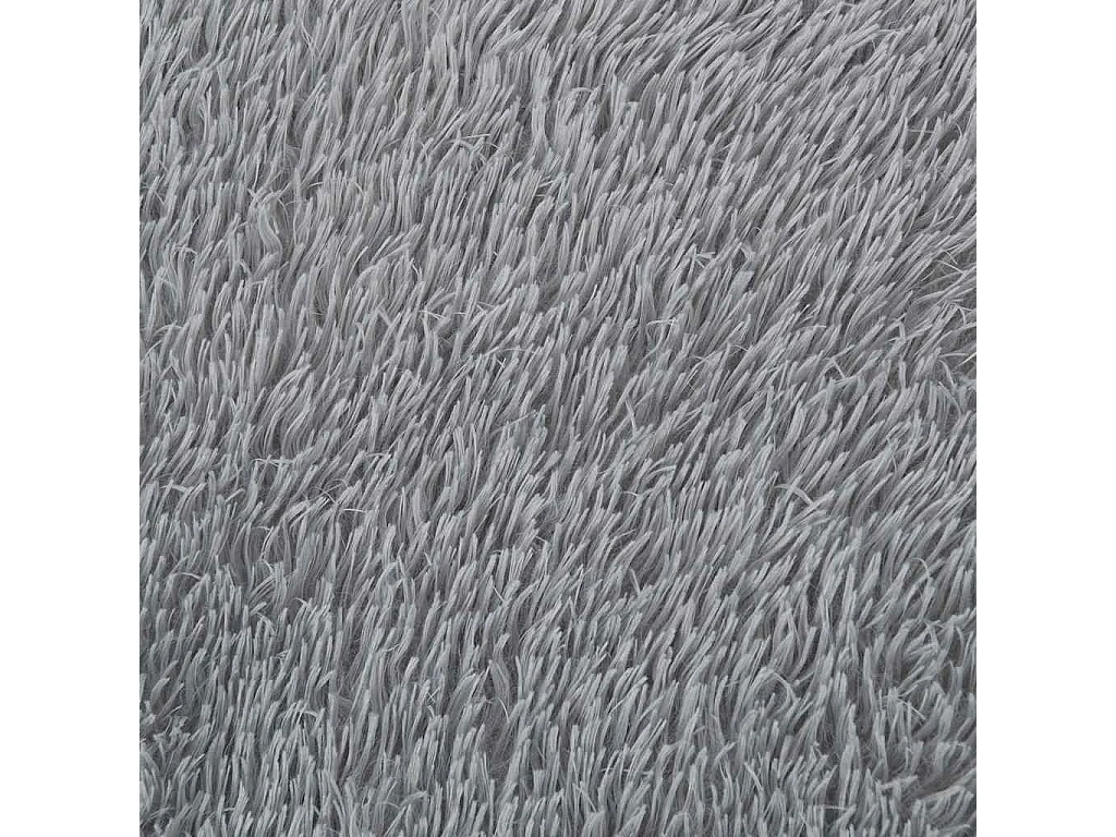 Tapis shaggy à poils longs NAVARRA gris argenté 120x170 cm