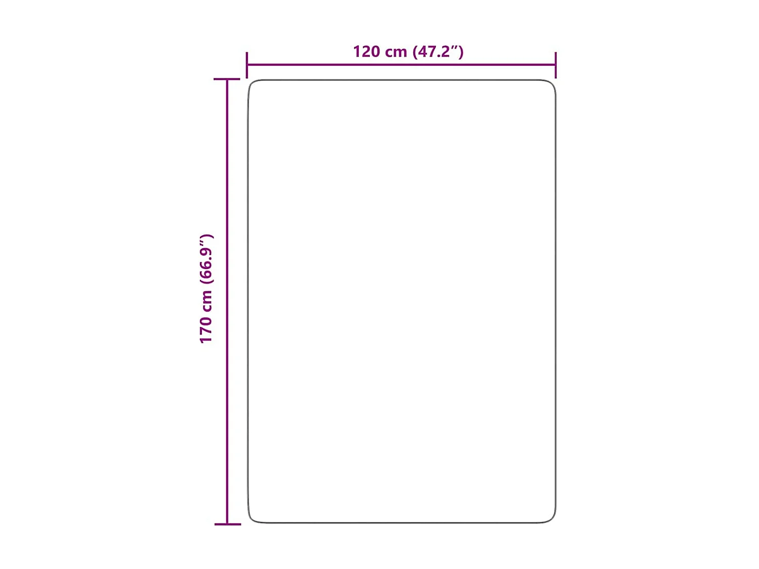 Tapis shaggy à poils longs NAVARRA gris argenté 120x170 cm
