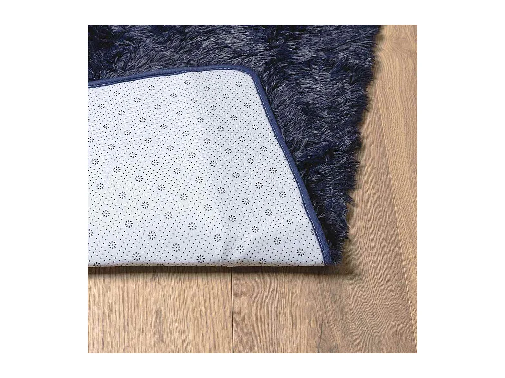NAVARRA marineblauer Hochflor-Shaggy-Teppich 200x290 cm