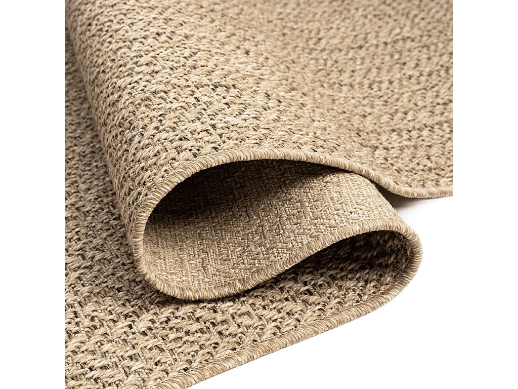 Tapis ZIZUR 240x340 cm aspect de jute intérieur et extérieur