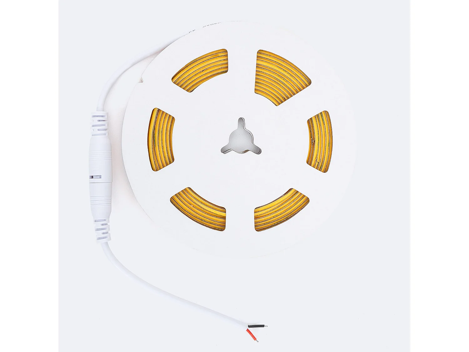 Ruban LED 24V COB 320 LED/m 5m 3W/m 360 lm/m Largeur 3mm Super Étroite Coupe 5 cm IP20 CRI90 2700K Blanc chaud