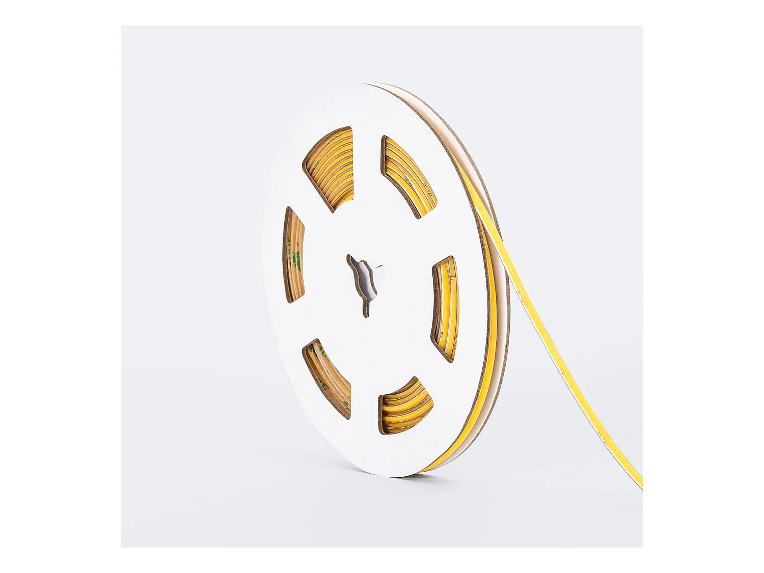 Ruban LED 24V COB 320 LED/m 5m 3W/m 360 lm/m Largeur 3mm Super Étroite Coupe 5 cm IP20 CRI90 2700K Blanc chaud