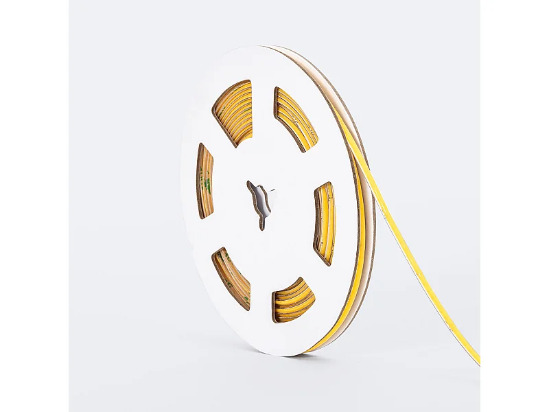 Ruban LED 24V COB 320 LED/m 5m 3W/m 360 lm/m Largeur 3mm Super Étroite Coupe 5 cm IP20 CRI90 2700K Blanc chaud