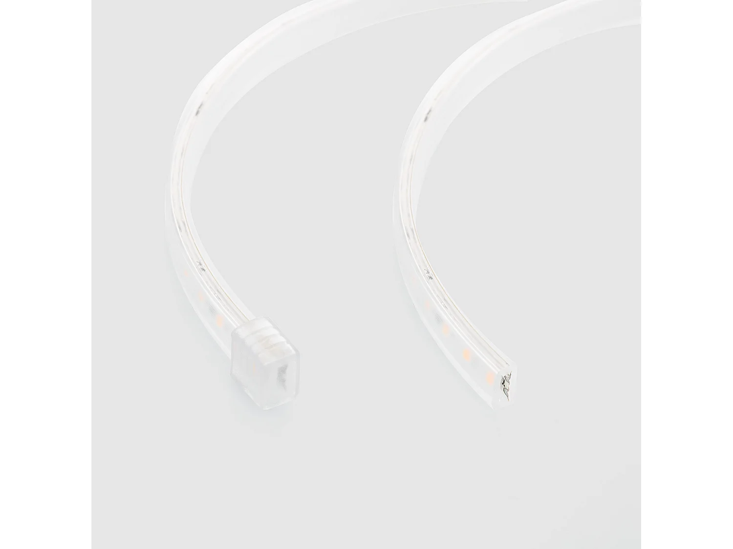 Striscia LED Regolabile 220V SMD Autorettificata 120 LED/m 10W/m 1000lm/m Larga 12mm IP65 Taglio 10cm 2700K Bianco Caldo 10 m