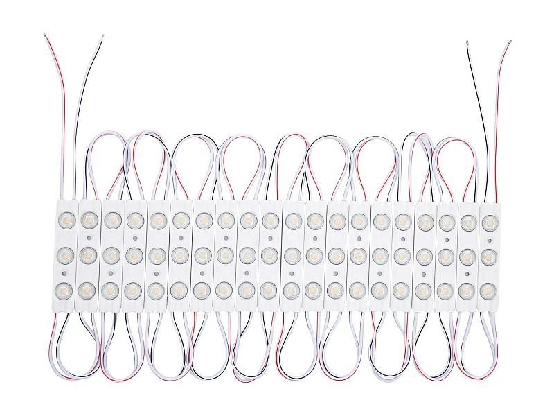 Module LED 20 Pièces 40W IP65 220V AC pour Enseignes Publicitaires 2.5m 5000K Blanc froid