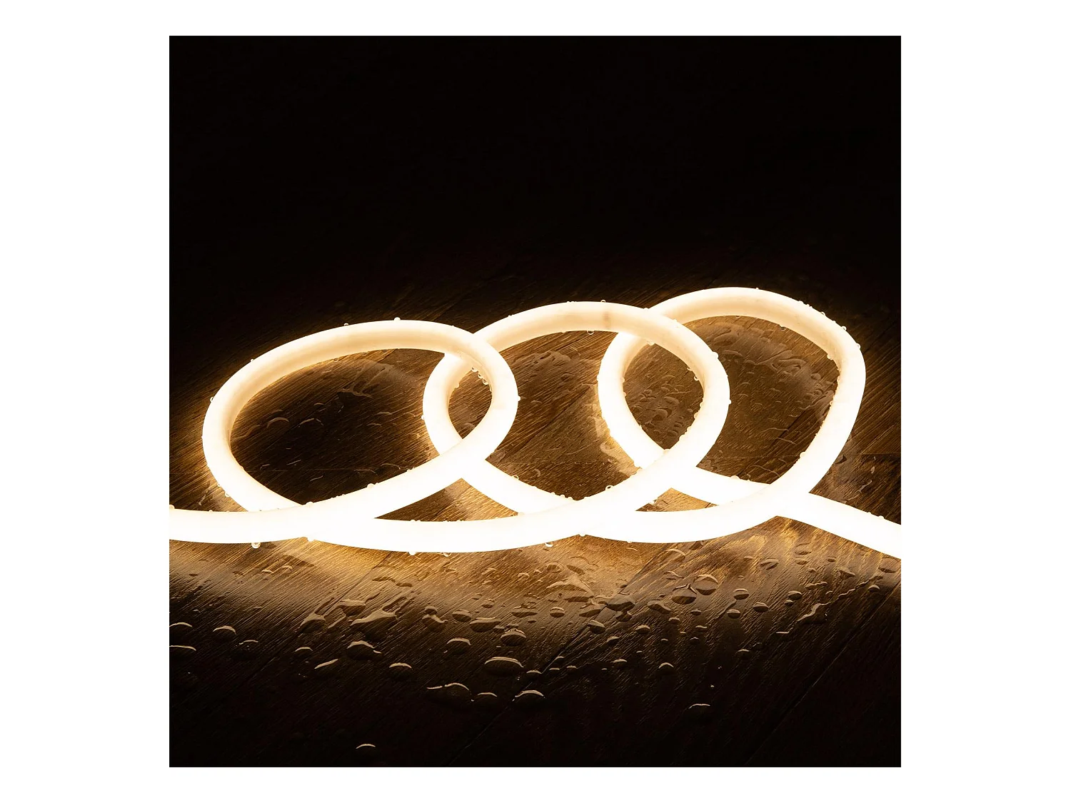 Ruban LED Néon Dimmable 220V BOBINE 50m Circulaire SFLEXx17 8W/m Coupe 100cm IP65 Blanc neutre