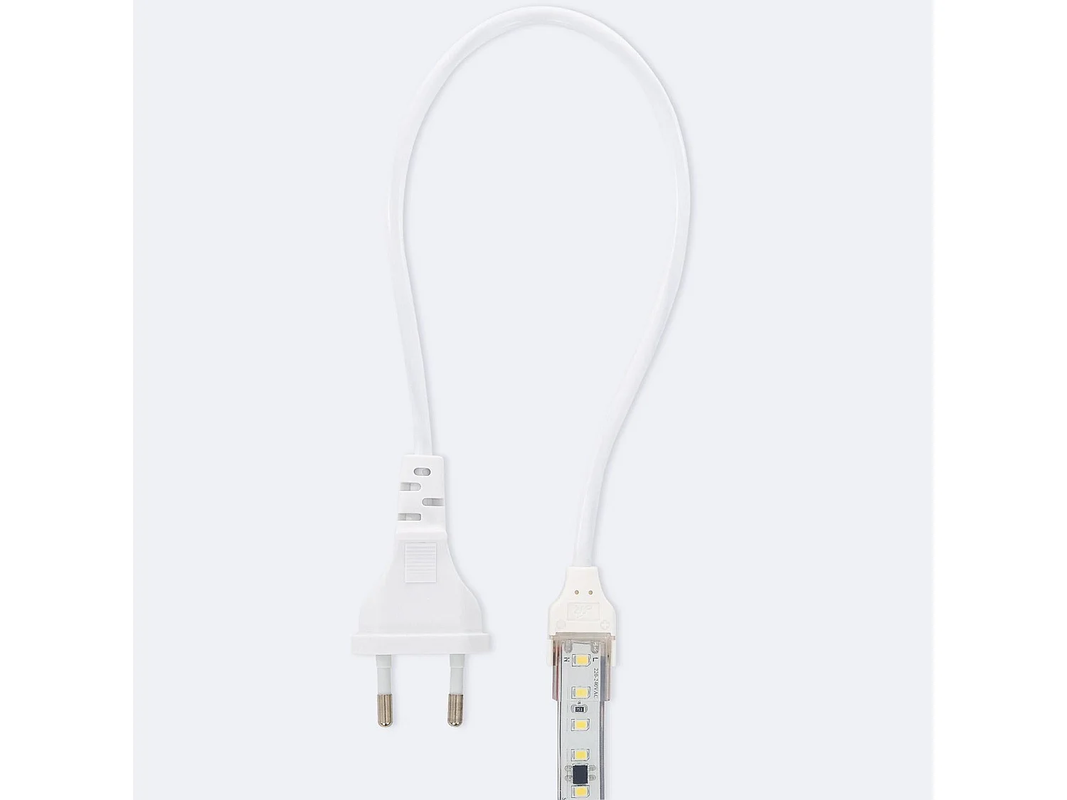 Tira LED Regulable 220V SMD Autorrectificada 120 LED/m 14W/m 1680lm/m SILICONE FLEX Ancho 12mm Corte 10cm IP67 a Medida 6000K Blanco Frío 10 m