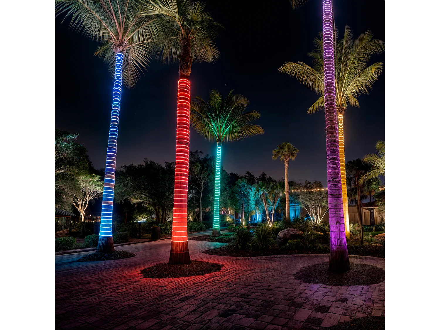 Gaine LED Ronde 220V AC 36 LED/m RGB IP65 Coupe tous les 100 cm sur Mesure RGB 3 m