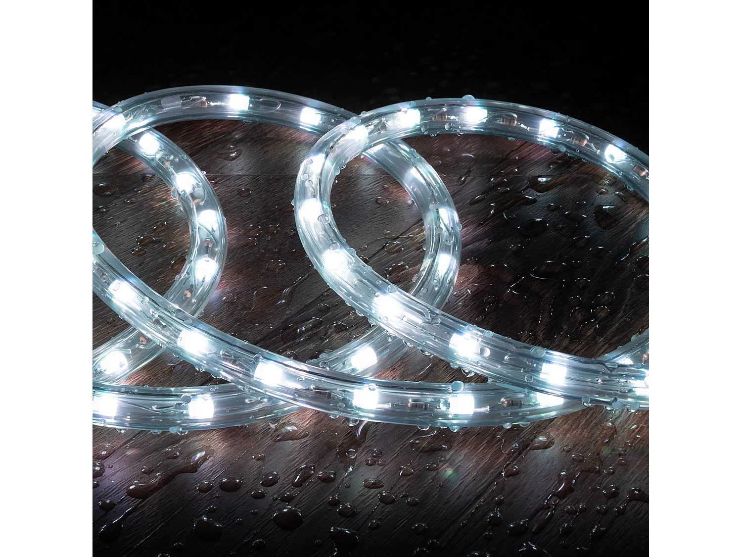 Gaine LED Ronde 220V AC 36 LED/m RGB IP65 Coupe tous les 100 cm sur Mesure RGB 3 m