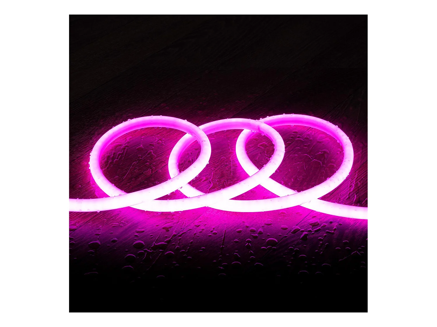 Tira LED Neón Regulable 220V Circular SFLEX14 8W/m Corte 100cm IP65 a Medida Rosa 2 m