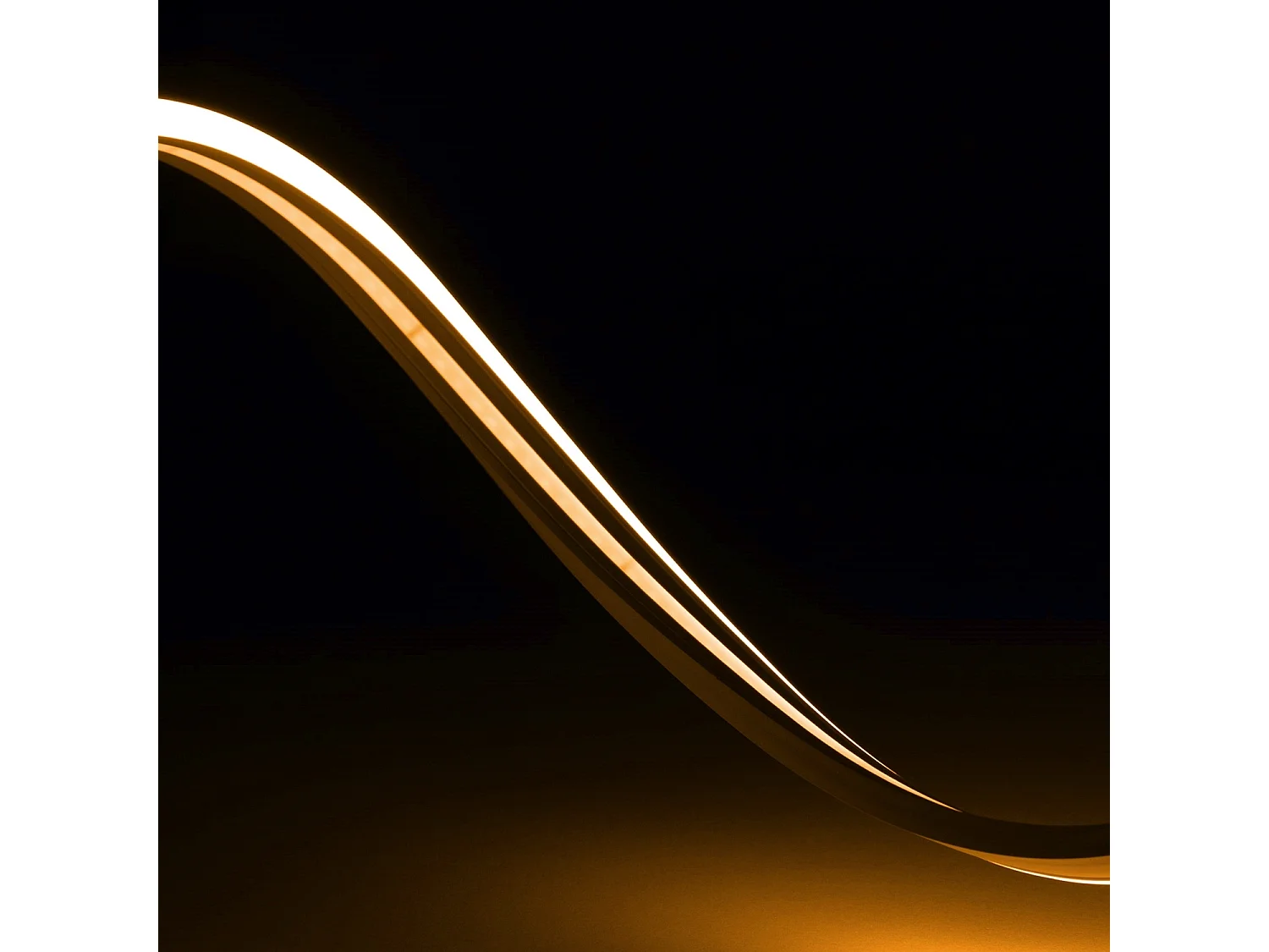 Ruban LED Néon 24V 8W/m FreeCut IP65 NFLEX6 Sur mesure Orange 10 m