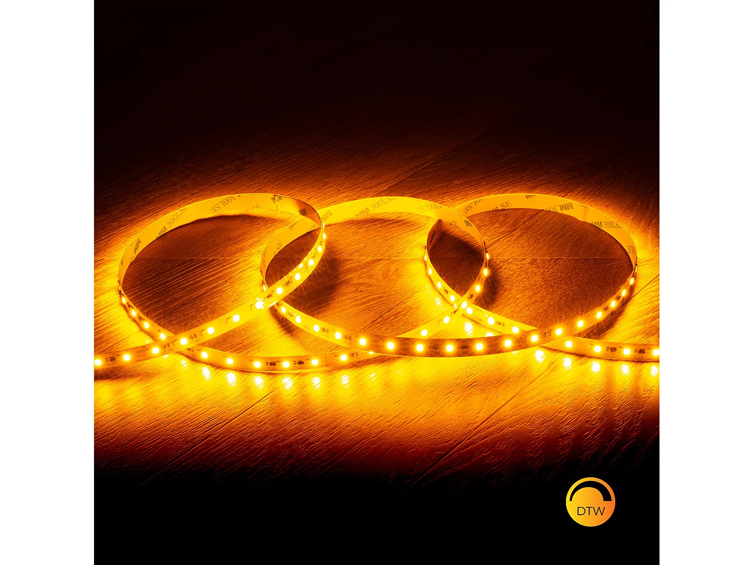 Ruban LED 24V SMD Dim to Warm 140 LED/m 5m 13W/m 1300lm/m Largeur 10mm Coupe 10cm IP20 Seleccionable (Super Cálido - Cálido)