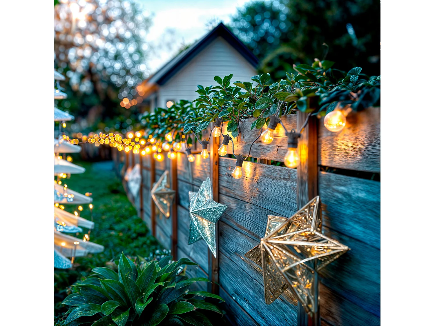 Guirlande Extérieure avec 10m Noire + 10 Ampules Filament LED E27 24V Noir