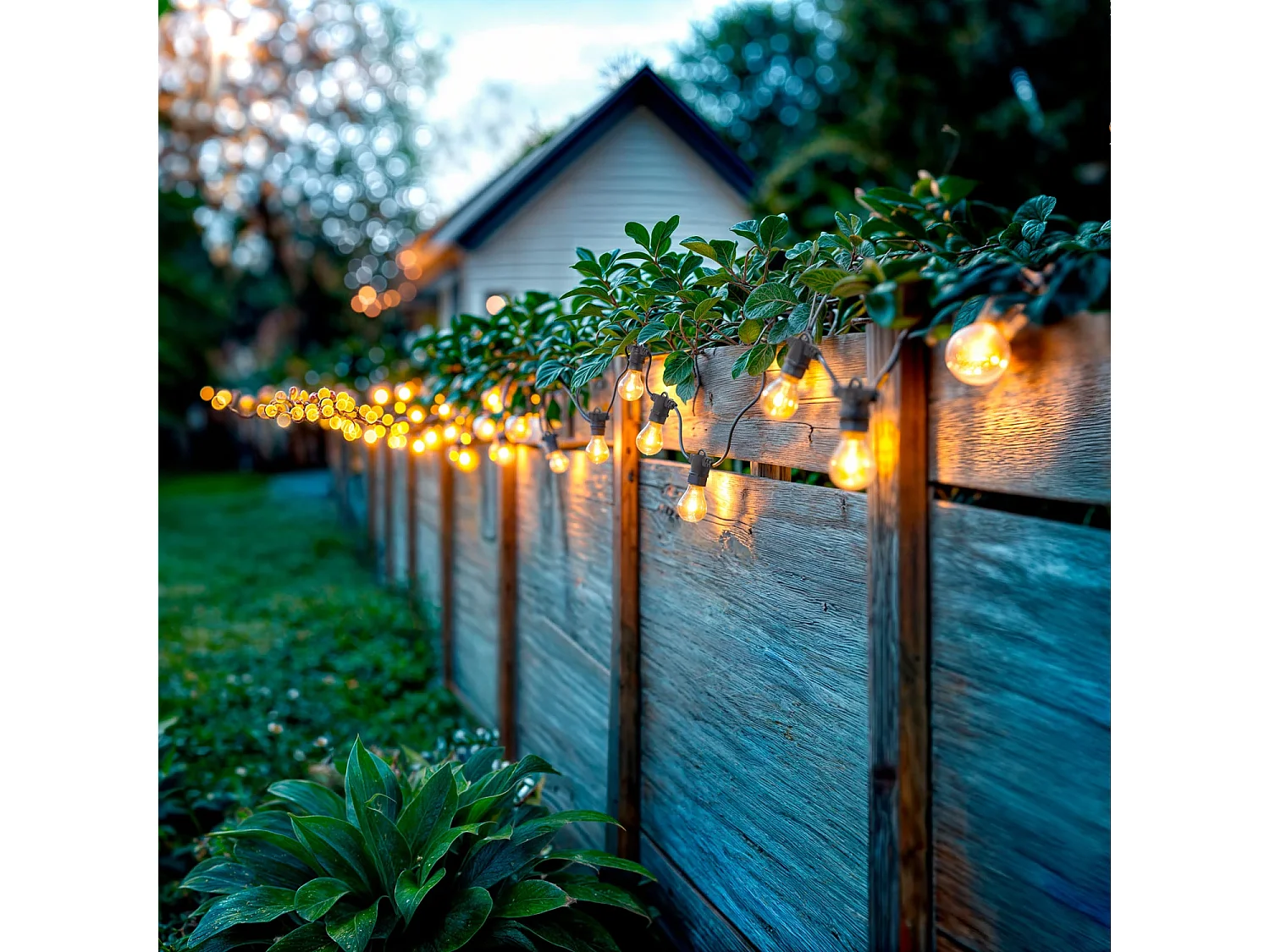Kit Ghirlanda Luminosa da Esterno 10 m nera + 10 Lampadine a Filamento LED E27 24 V Nero
