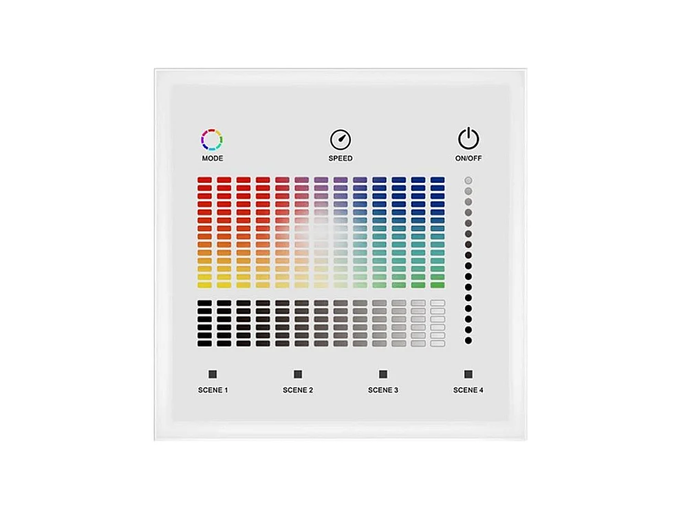 Regolatore Master DMX Touch per Striscia LED 12/24V DC RGBW RGBW